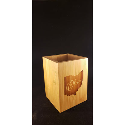 Bamboo Ohio Wine Box