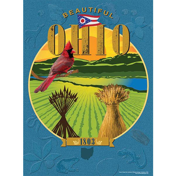 Beautiful Ohio Poster 18 x 24