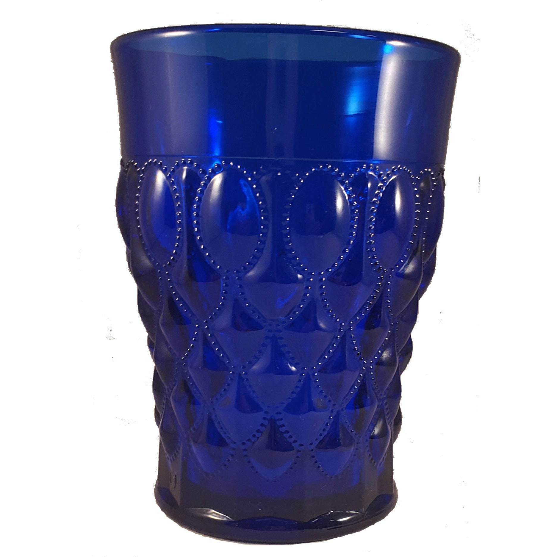 Elizabeth Cobalt Glass Pitcher and Tumblers