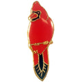 Red Cardinal Lapel Pin
