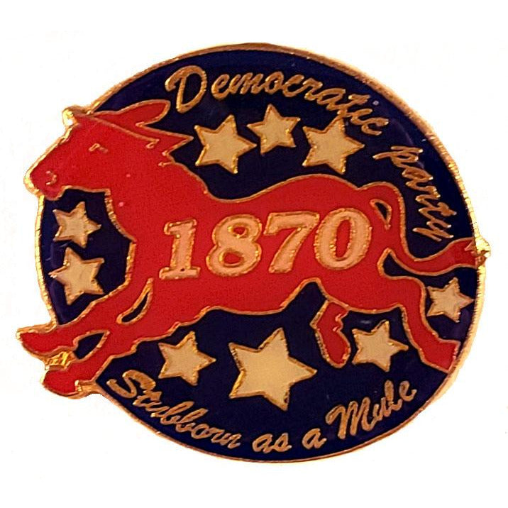 Democratic Party 1870 Lapel Pin