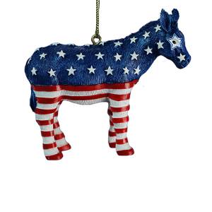 Patriotic Donkey Ornament