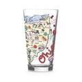 Ohio Symbols 16oz Glass