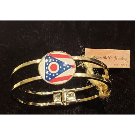 Ohio Flag Bracelet