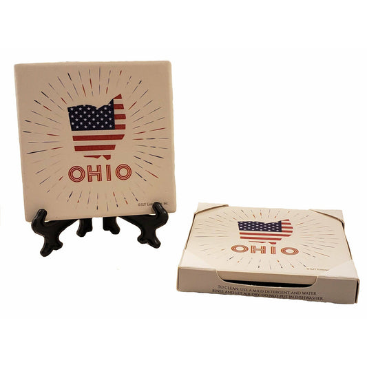 Ohio Stone Coaster with stand