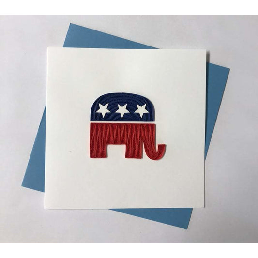 Republican Quilling Card