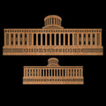 Laser Cut Wood Statehouse Wall Hanging Customization Available