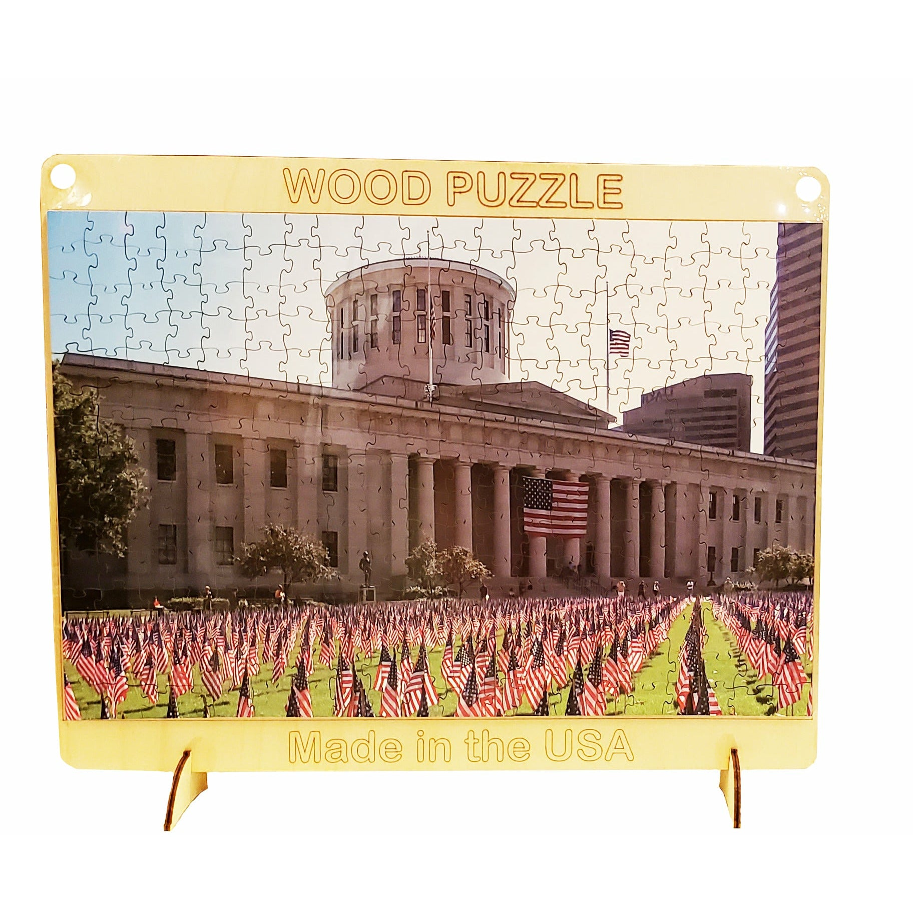 Ohio Statehouse Wood Puzzle with Custom Box