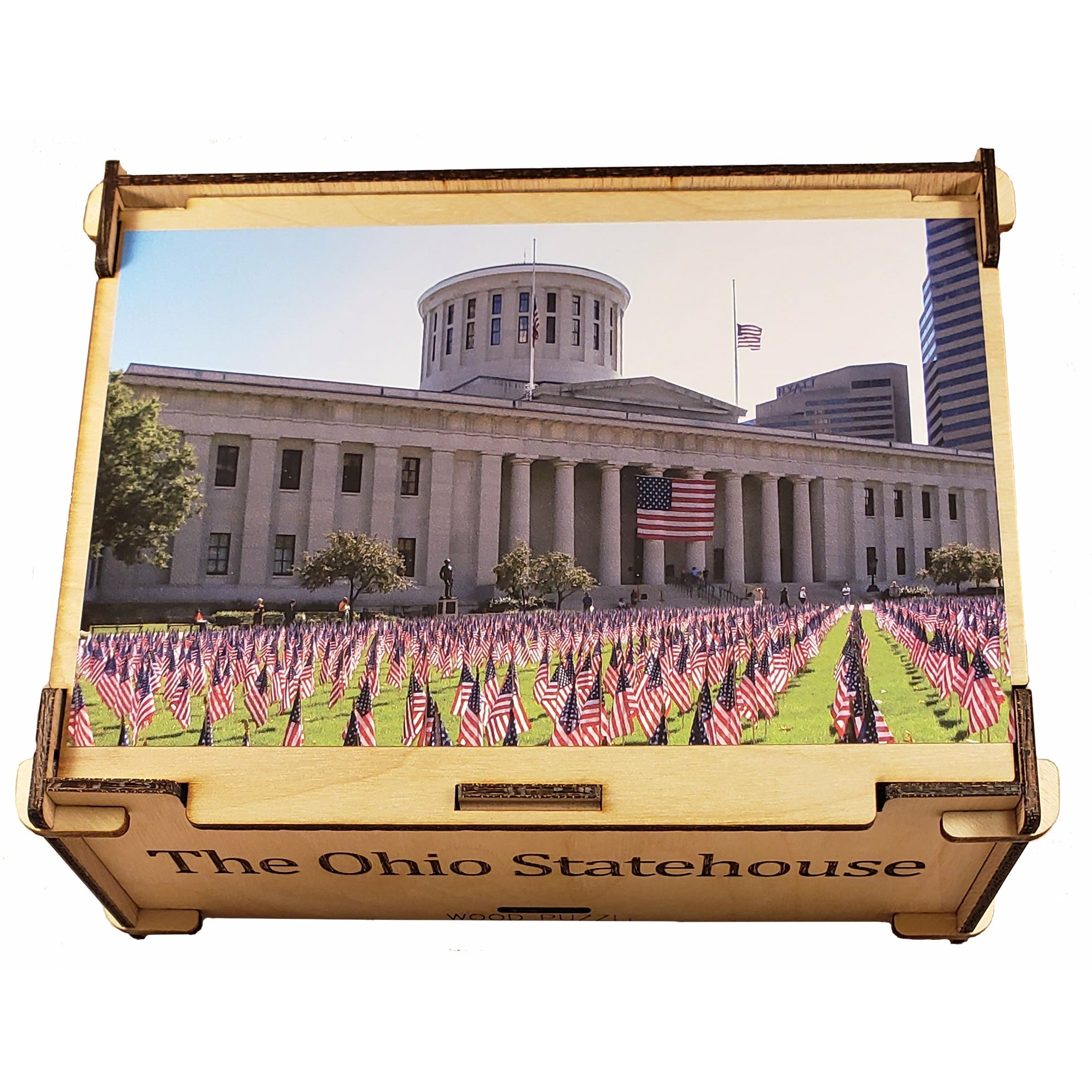 Ohio Statehouse Wood Puzzle with Custom Box