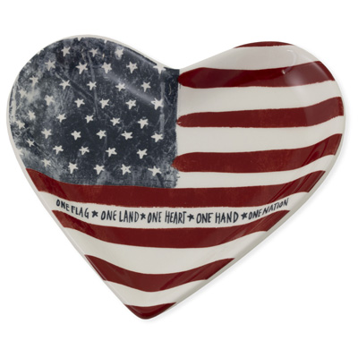 One Flag One Heart Plate
